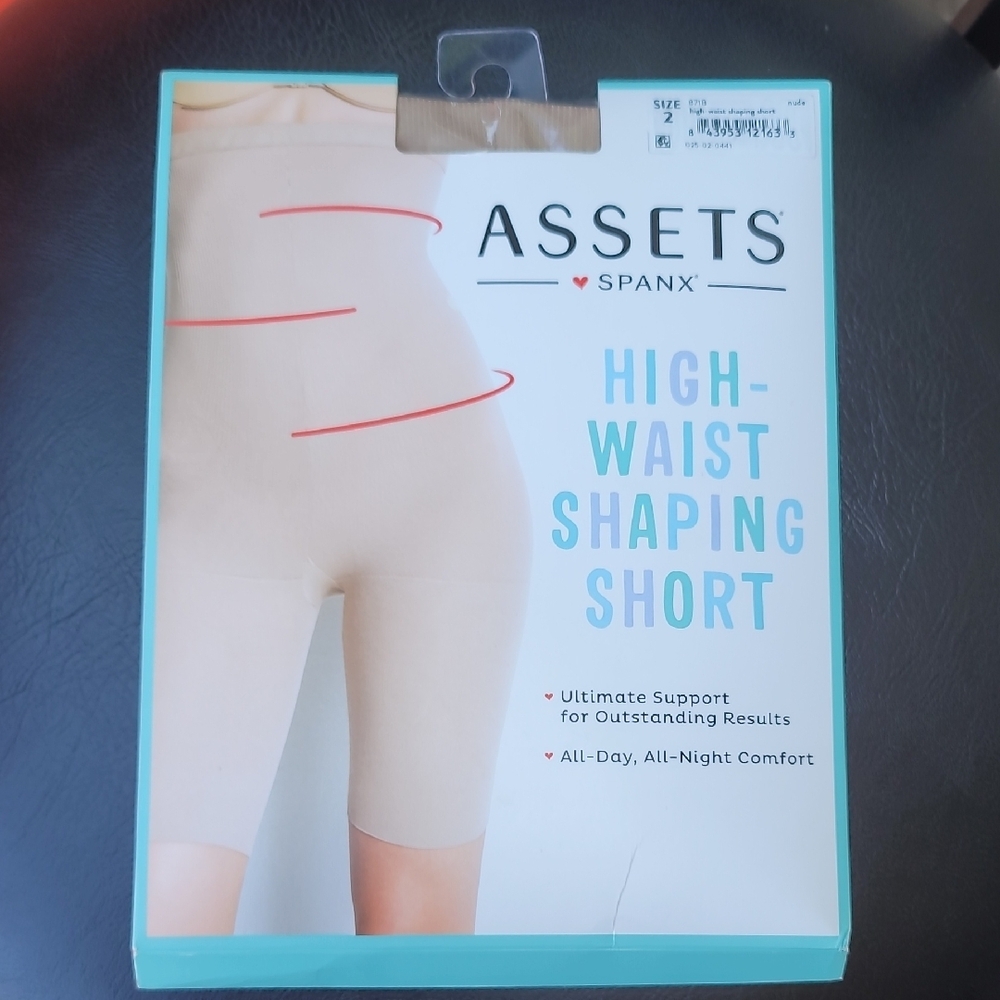 NEW Open bag Assets Spanx high waist nude size 2
